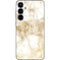 Gold and White Marble Galaxy A55 5G Skin
